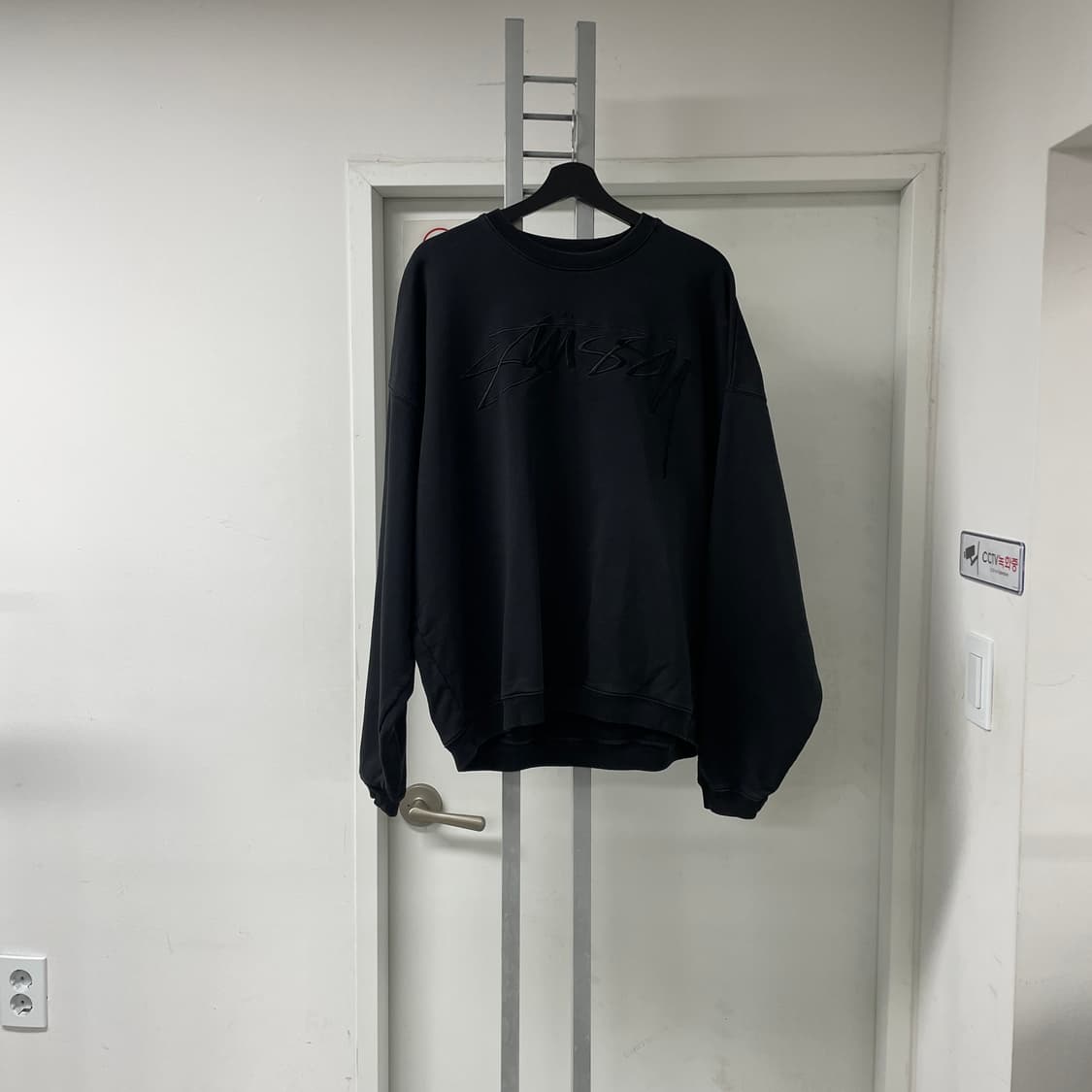 스투시 자수 로고 맨투맨 L 상품이미지1