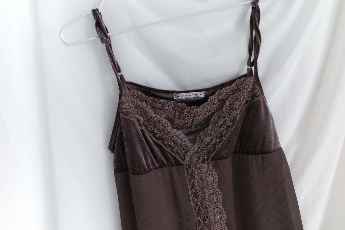 lace velvet sleeveless 상품이미지3