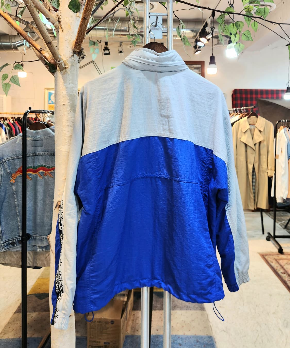 아디다스 나일론 레터링 아노락 바람막이 상품이미지7