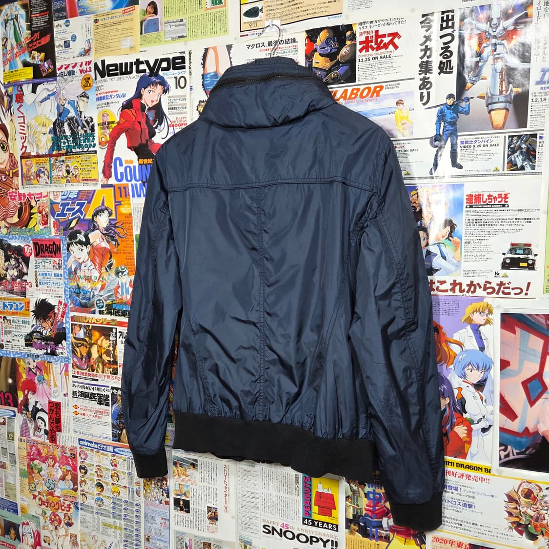 TBJ 빈티지 절개라인 네이비 바람막이 자켓 상품이미지6