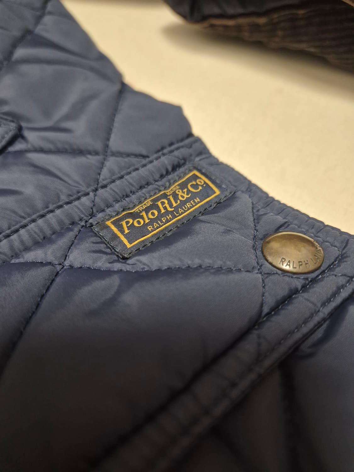 폴로 랄프로렌 네이비 퀼팅 자켓 L 105 상품이미지3