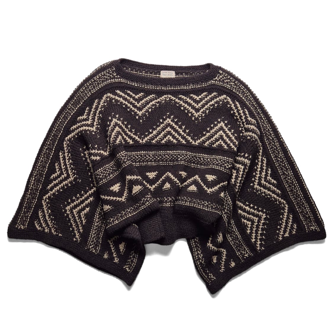 [S] 폴로 진스 컴퍼니 아즈텍 울 케이프 스웨터 상품이미지2