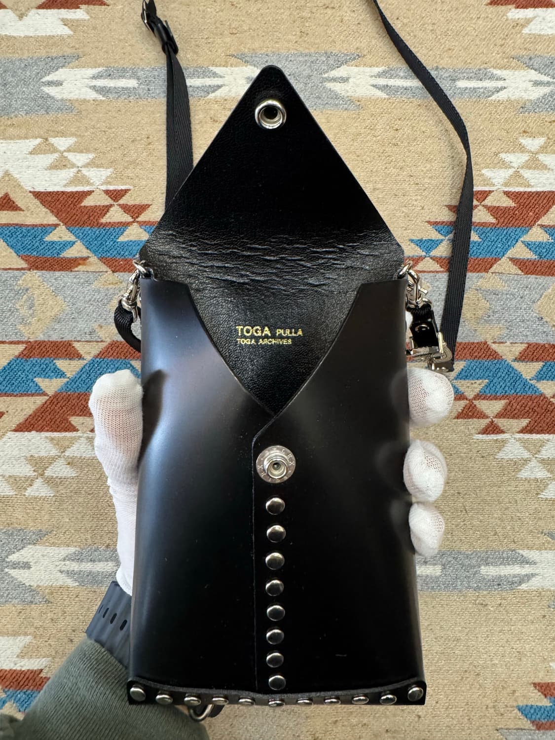 [OS] 토가 풀라 레더 숄더 파우치 블랙 상품이미지8
