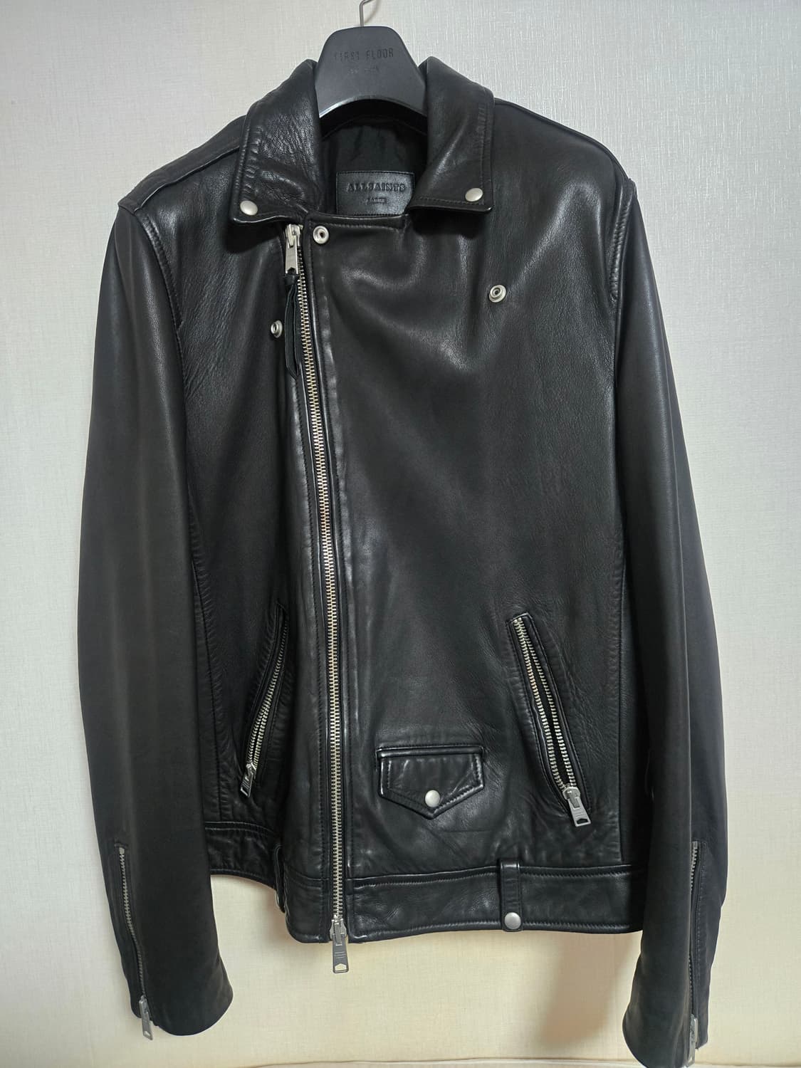 [L] 올세인츠 밀로 바이커 가죽자켓 (싱글 라이더) 상품이미지3