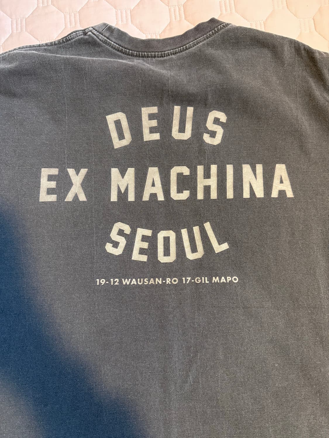 데우스 엑스 마키나 빈티지 워시드 서울 티셔츠 차콜 블랙 L 상품이미지1