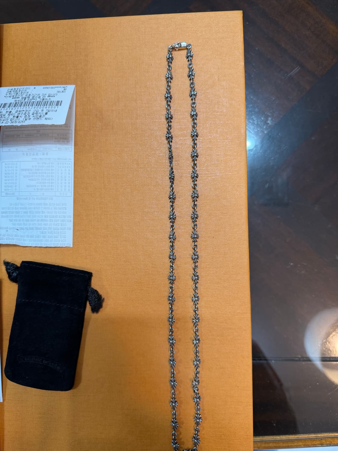 크롬하츠 정품 타이니크로스 25인치 목걸이 팝니다.!! 상품이미지2