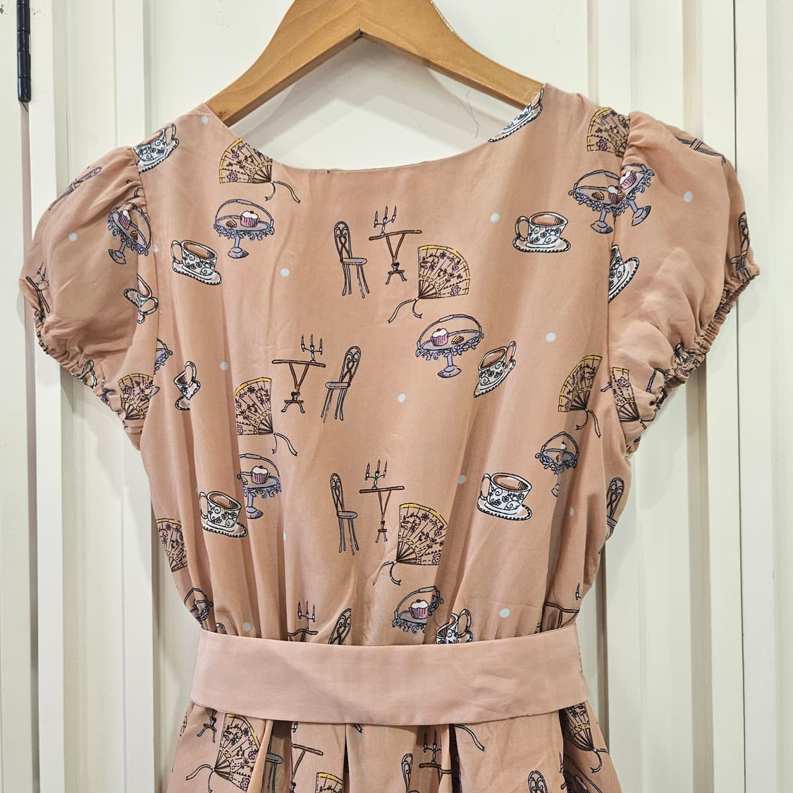 티타임 프린트 벌룬 원피스 상품이미지6