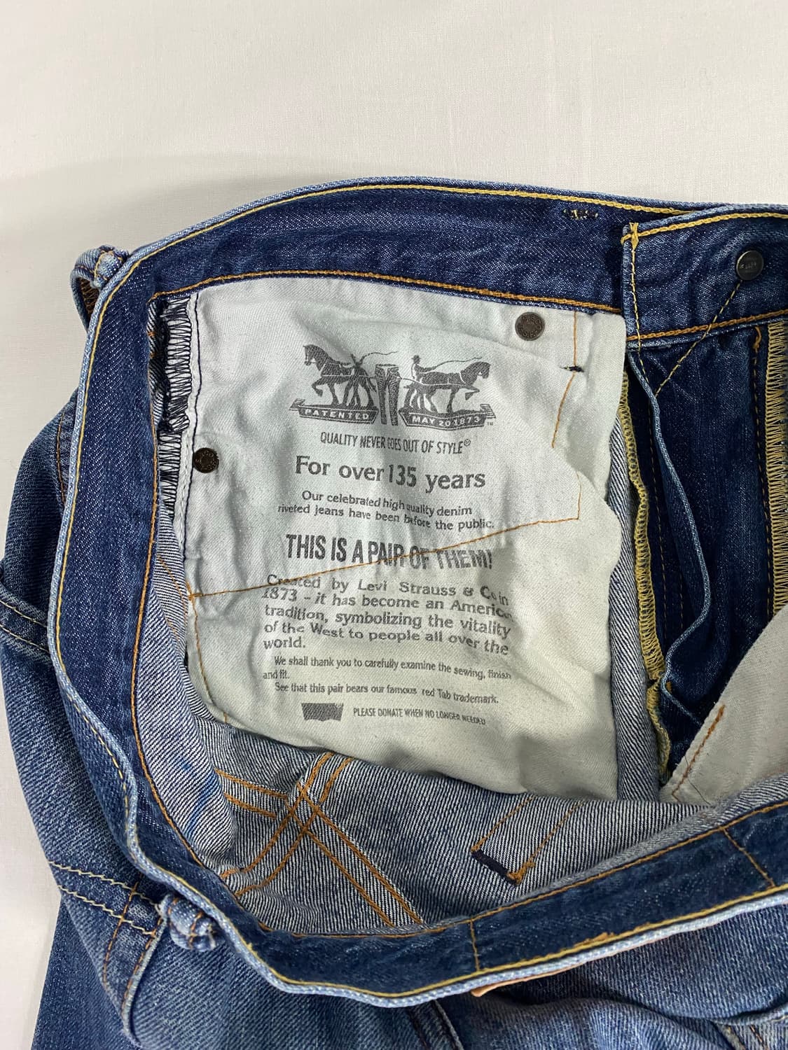 리바이스 Levis 505 워싱 데님팬츠 30x33 <640> 상품이미지5