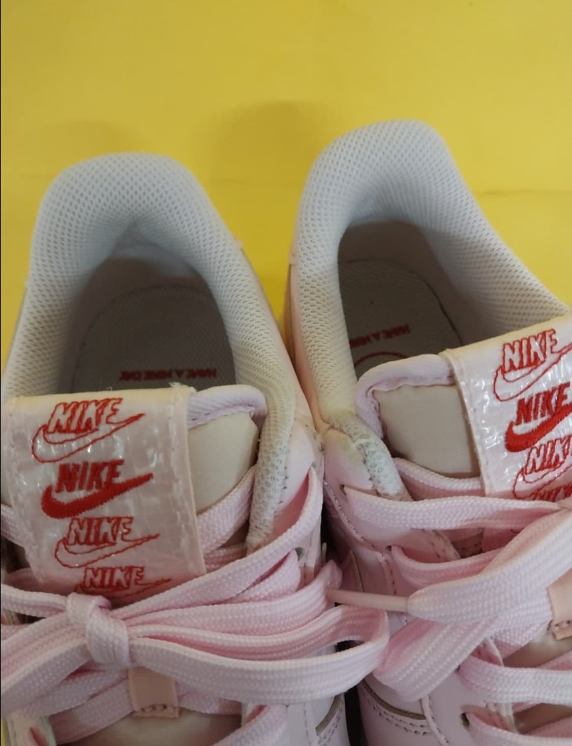 남성 나이키 에어포스1 07 LX 핑크로즈 운동화 (250) 상품이미지5