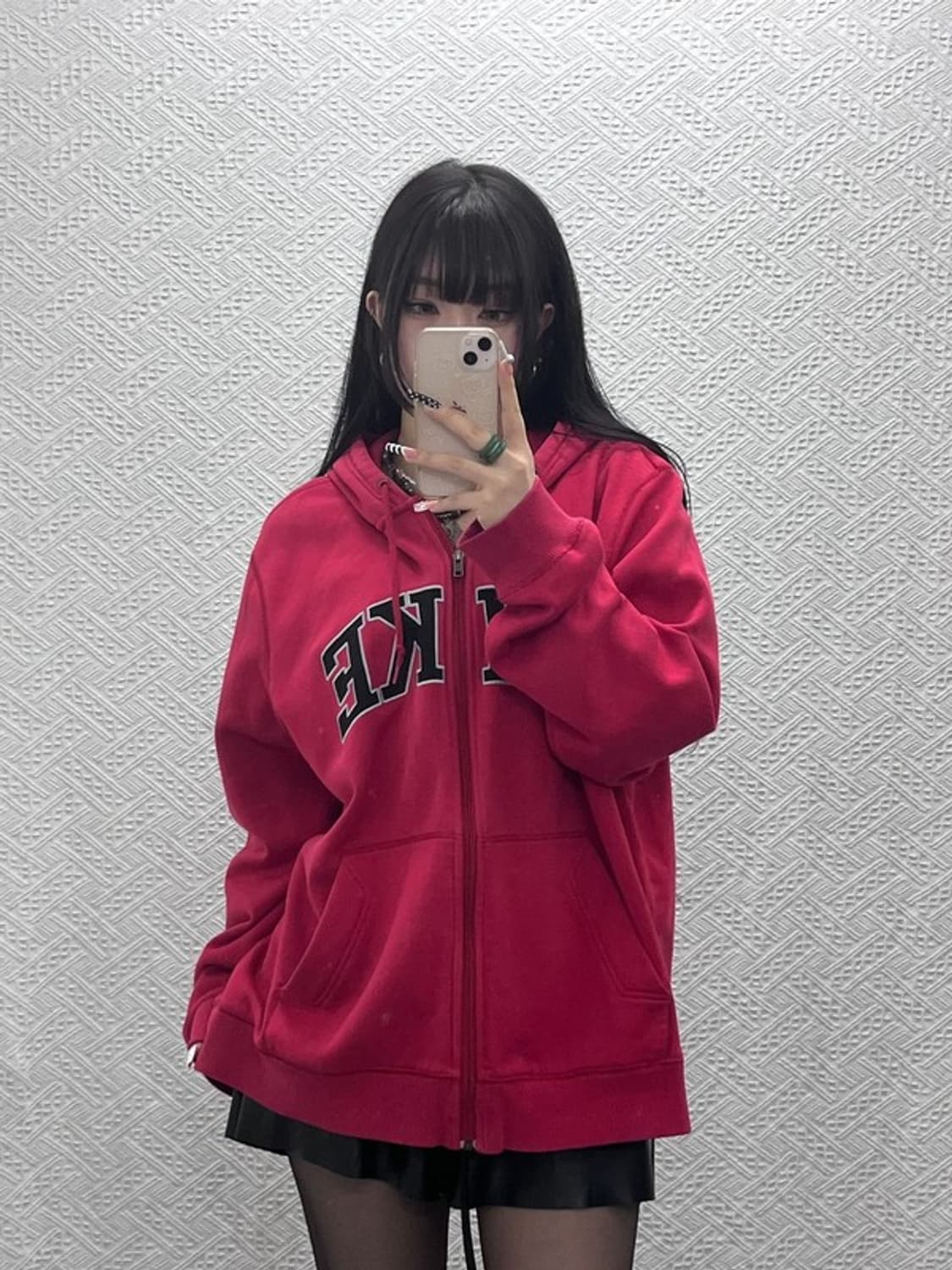 나이키 올드스쿨 레트로 빈티지 기모 후드집업 XL C10176 상품이미지1