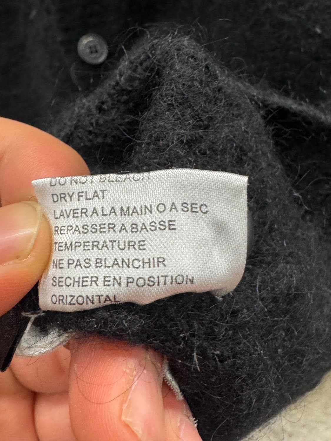 닐바렛 블랙 브이넥 가디건 M 상품이미지7