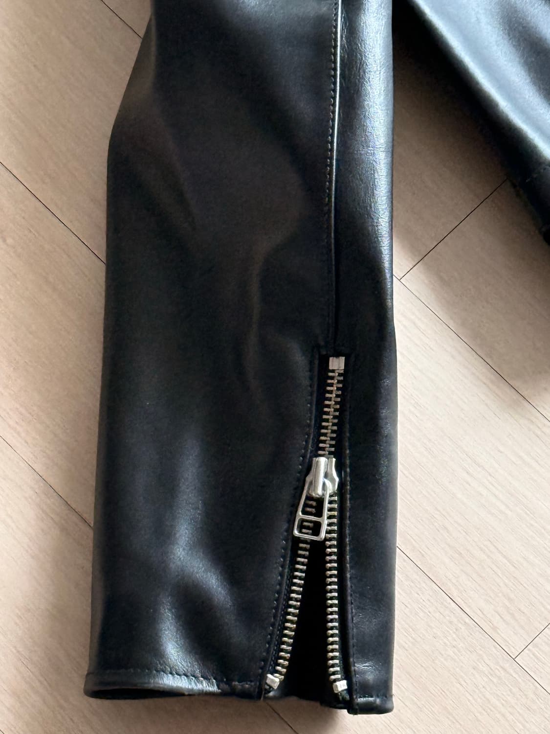 토니웩 이탈리안 카프 레이서 가죽 레더 라이더 자켓 주우재 상품이미지5