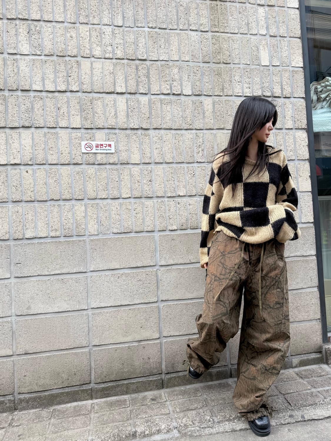 리얼트리 패턴 오버핏 와이드 카고팬츠 상품이미지3