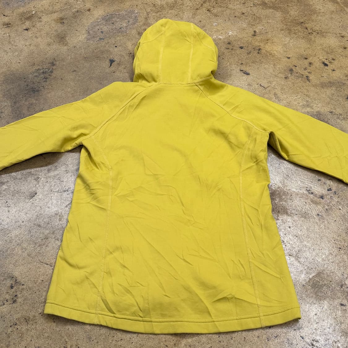 [정품/M] 몽벨 트레일 후드 집업 자켓 옐로우 b10 상품이미지4