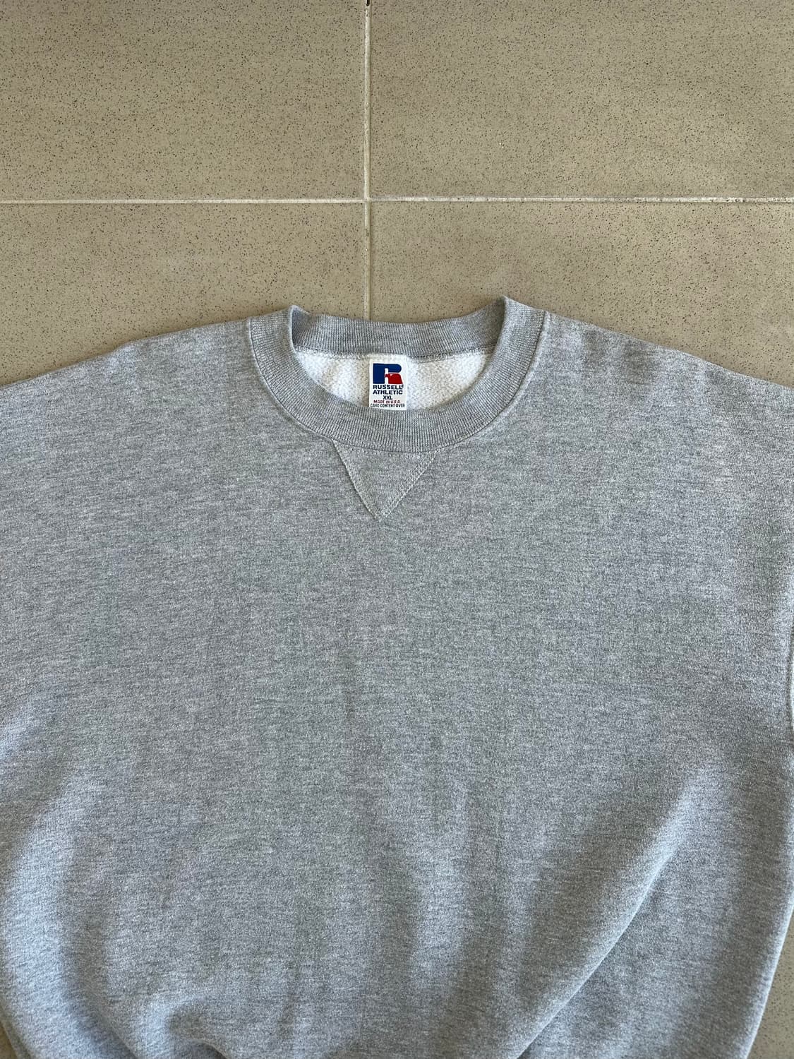 90s 빈티지 러셀 스웻셔츠 그레이 XXL USA 상품이미지4