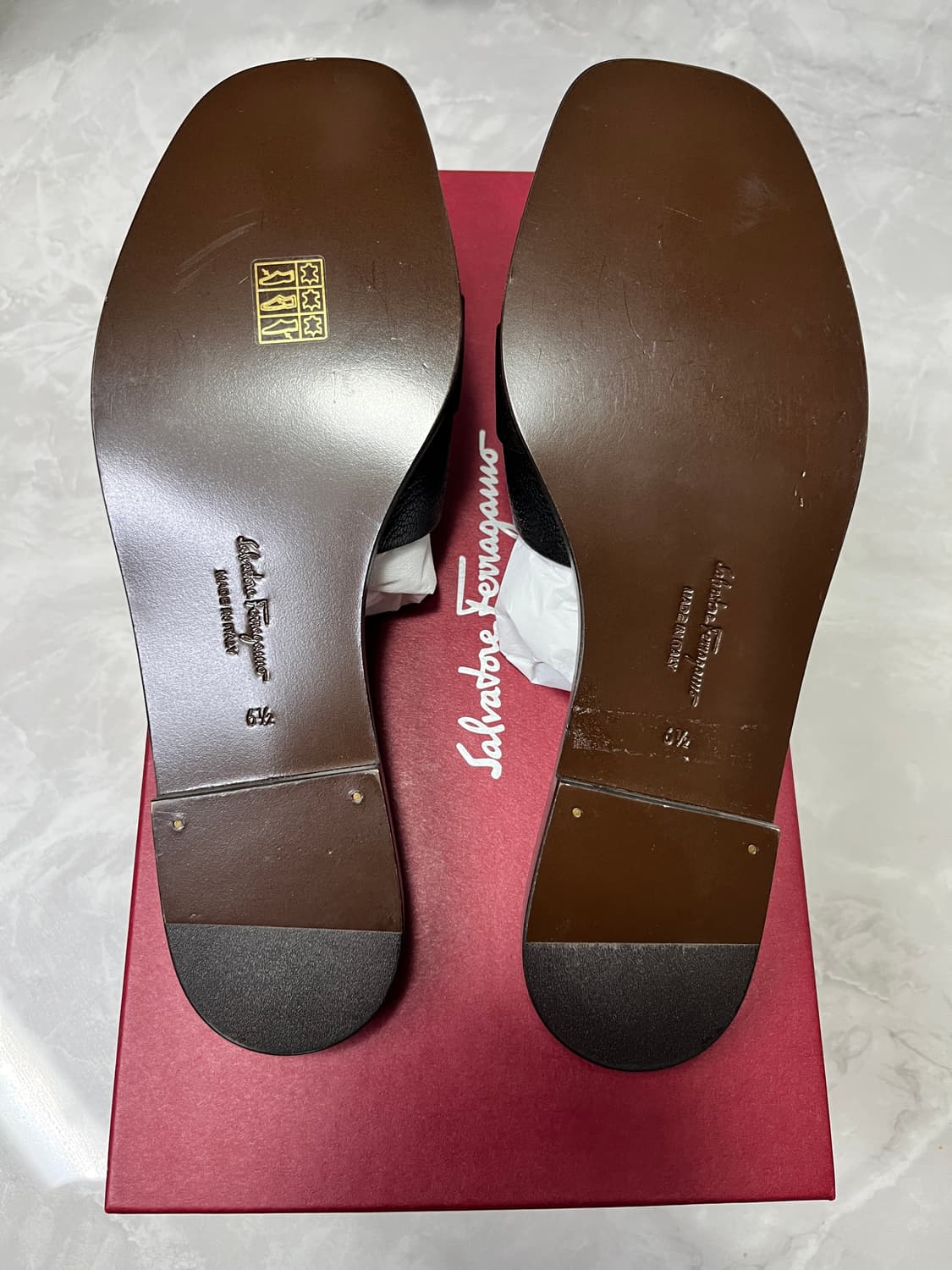 새상품)페라가모 블랙 Gancini 뮬 슬리퍼 6.5 상품이미지3