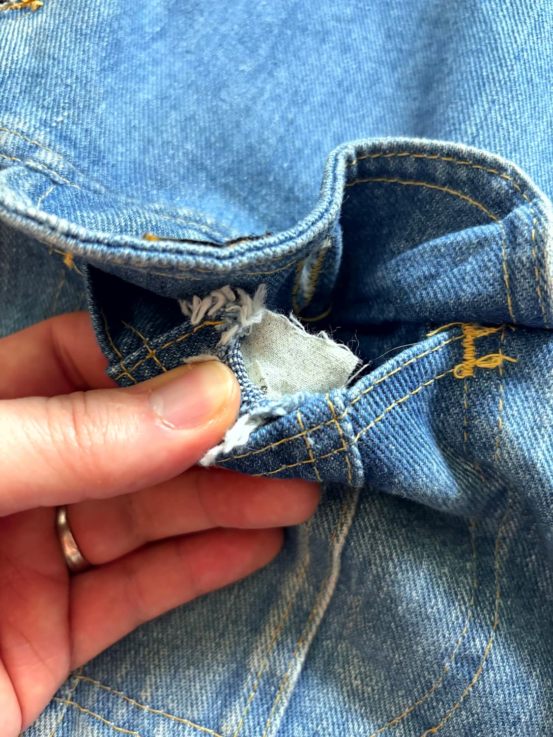 70's Lee 101LJ 스톰라이더 데님 트러커 자켓 105 상품이미지4