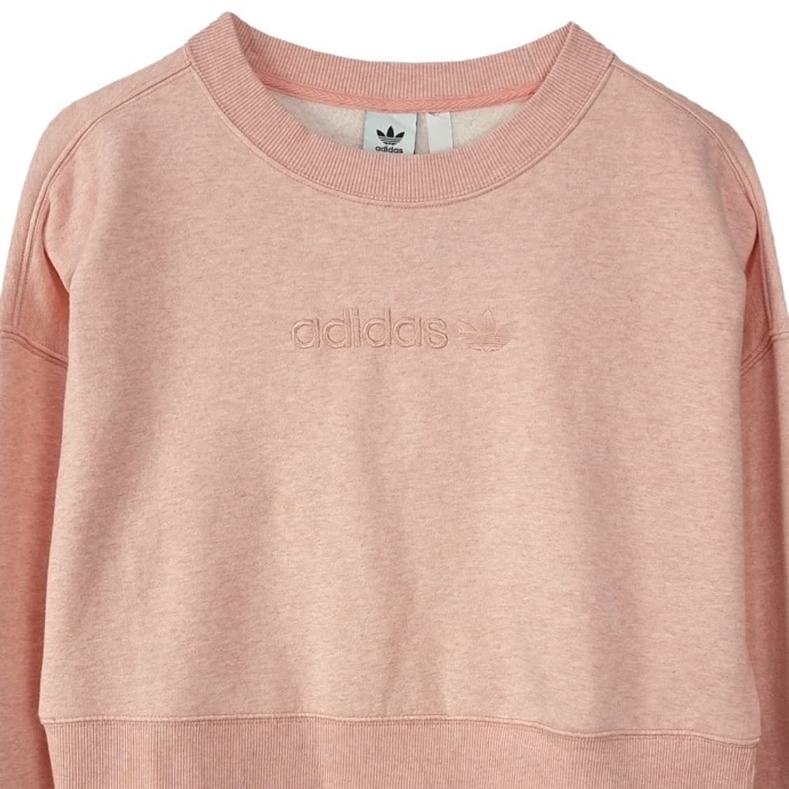 [아디다스] 로고 자수 오버핏 크롭 맨투맨 M19745 상품이미지4