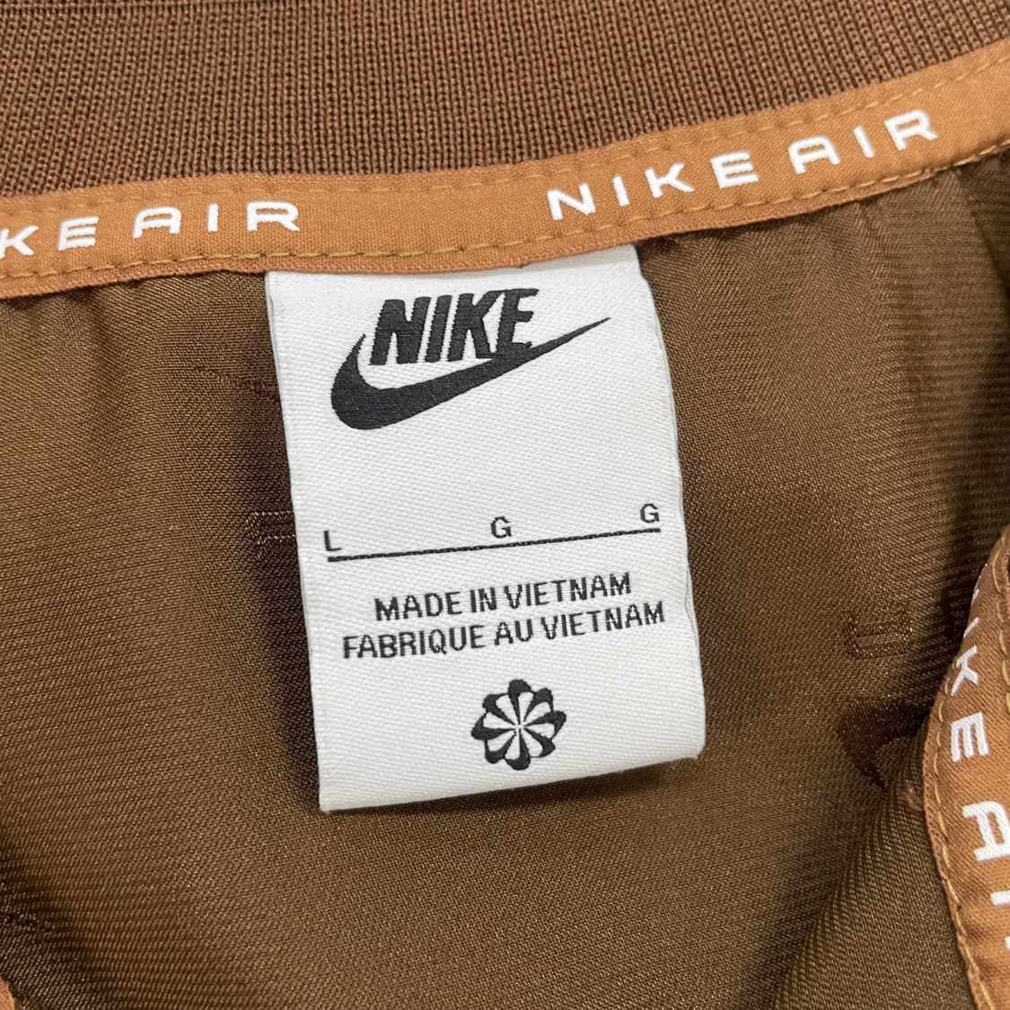 나이키 에어 새틴 크롭 자켓 브라운 상품이미지5