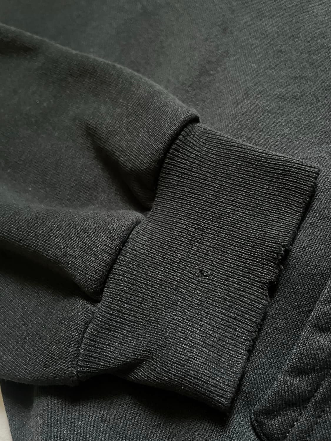 90s 빈티지 러셀 후드집업 블랙 상품이미지3