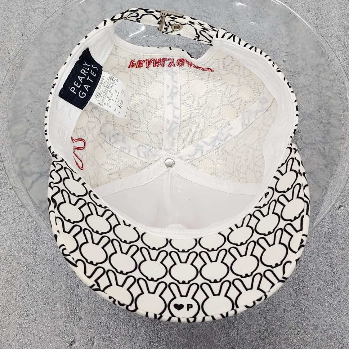 PEARLY GATES 정품 토끼 패턴 골프모자 상품이미지6