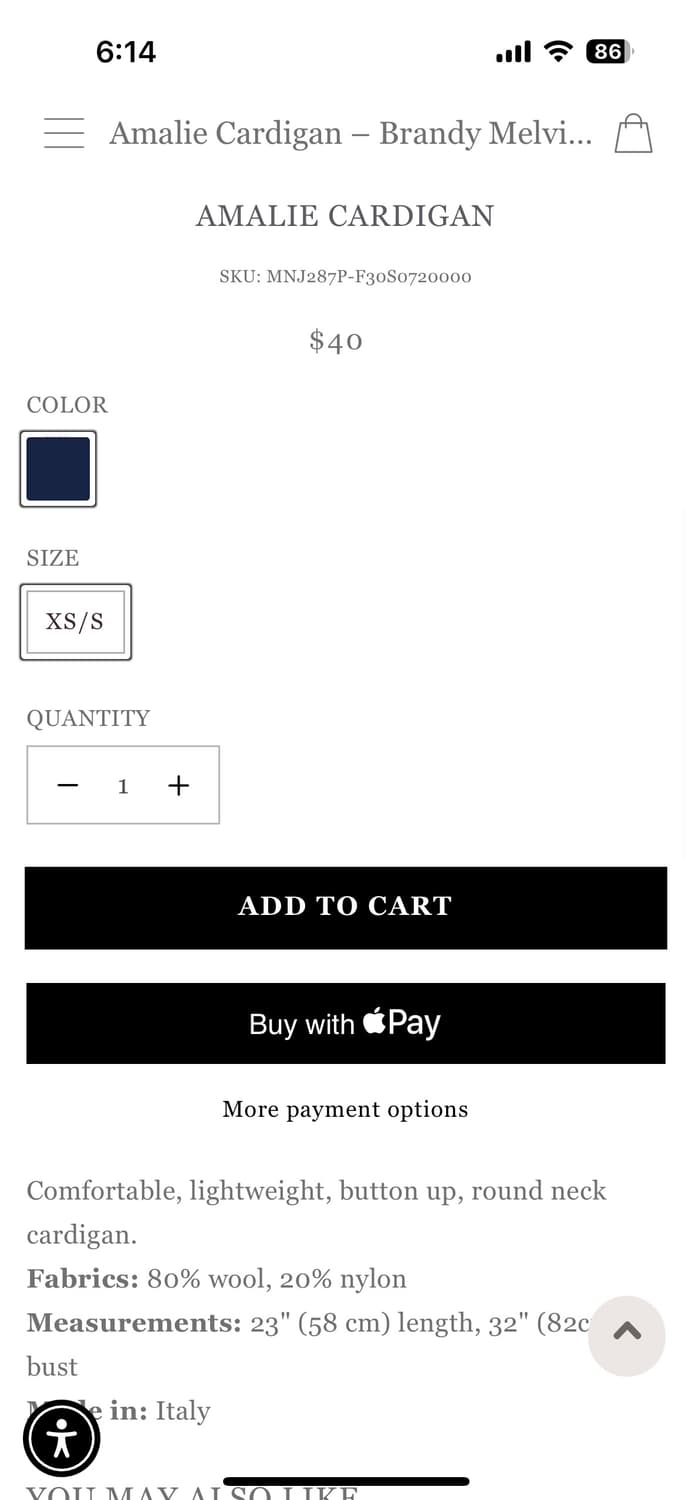 브랜디멜빌 가디건 새상품  상품이미지4