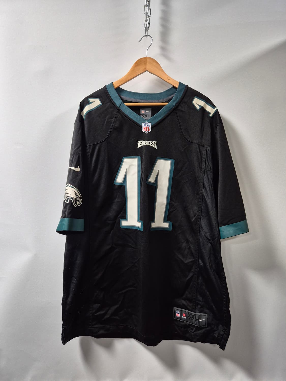 *무배*나이키 NFL 필라델피아 이글스 웬츠 11번 XXL 블랙 져지 상품이미지1