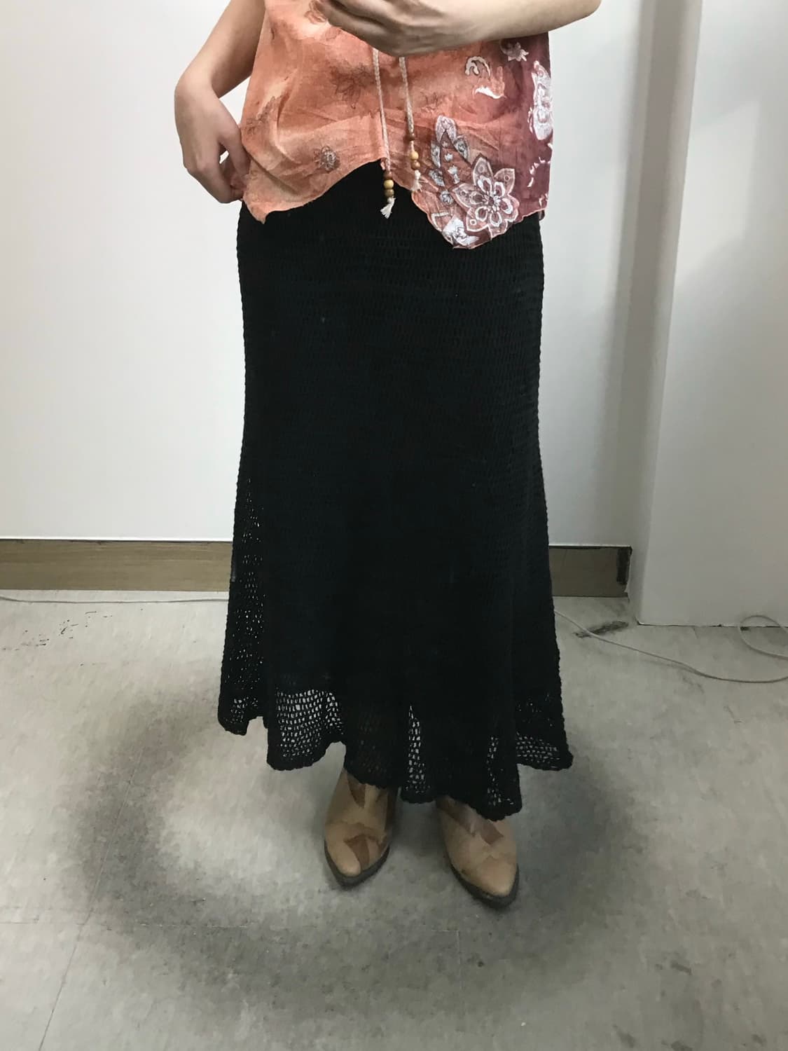 빈티지 크로셰 롱스커트 상품이미지1