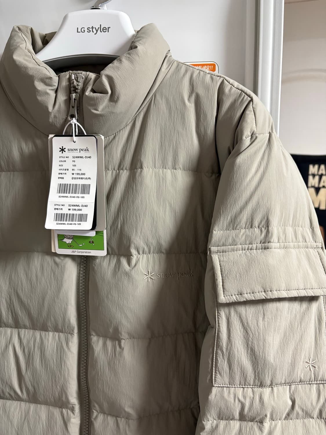 스노우피크 경량패딩 새상품 상품이미지2