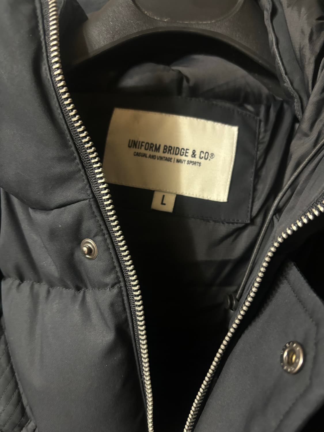 유니폼브릿지 / 카라코람 쉘터 다운 파카 블랙 / L 상품이미지6