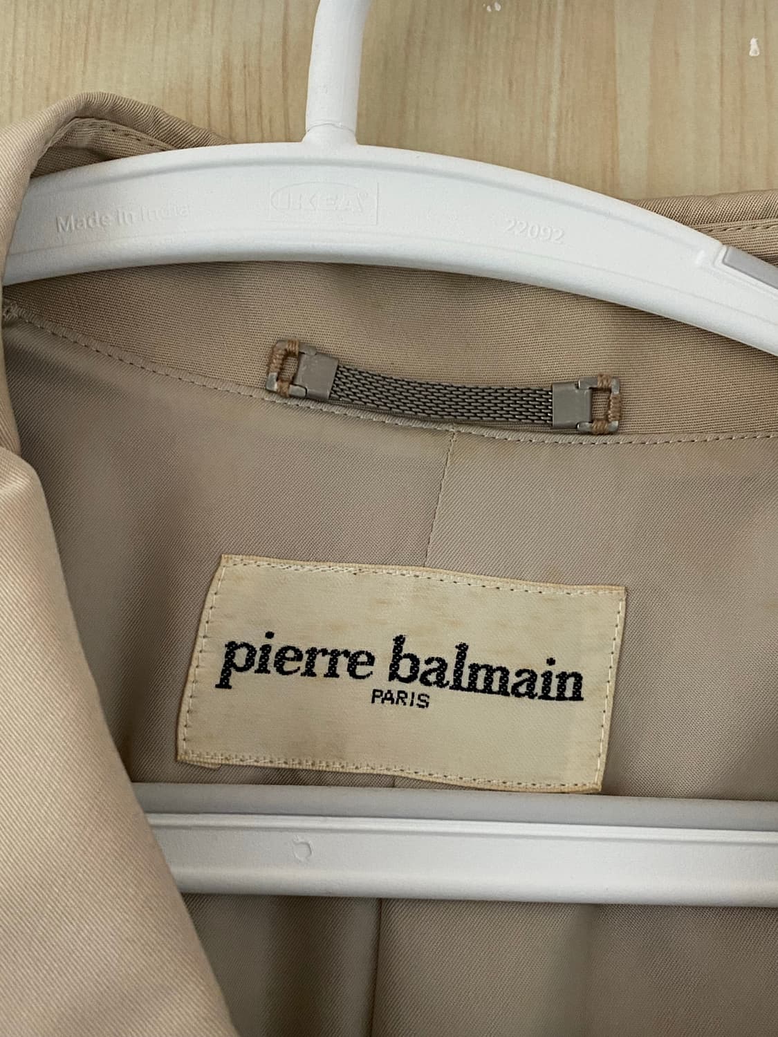 pierre balmain 피에르 발망 베이지 트렌치 코트 상품이미지4