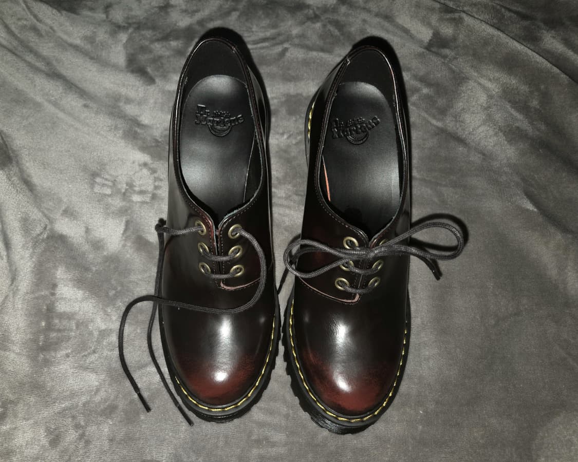 닥터마틴 SALOME 힐부츠 체리레드 상품이미지2