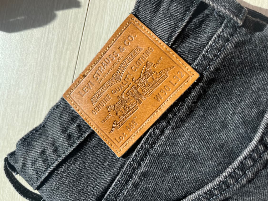 리바이스 568 블랙 30x32 상품이미지2