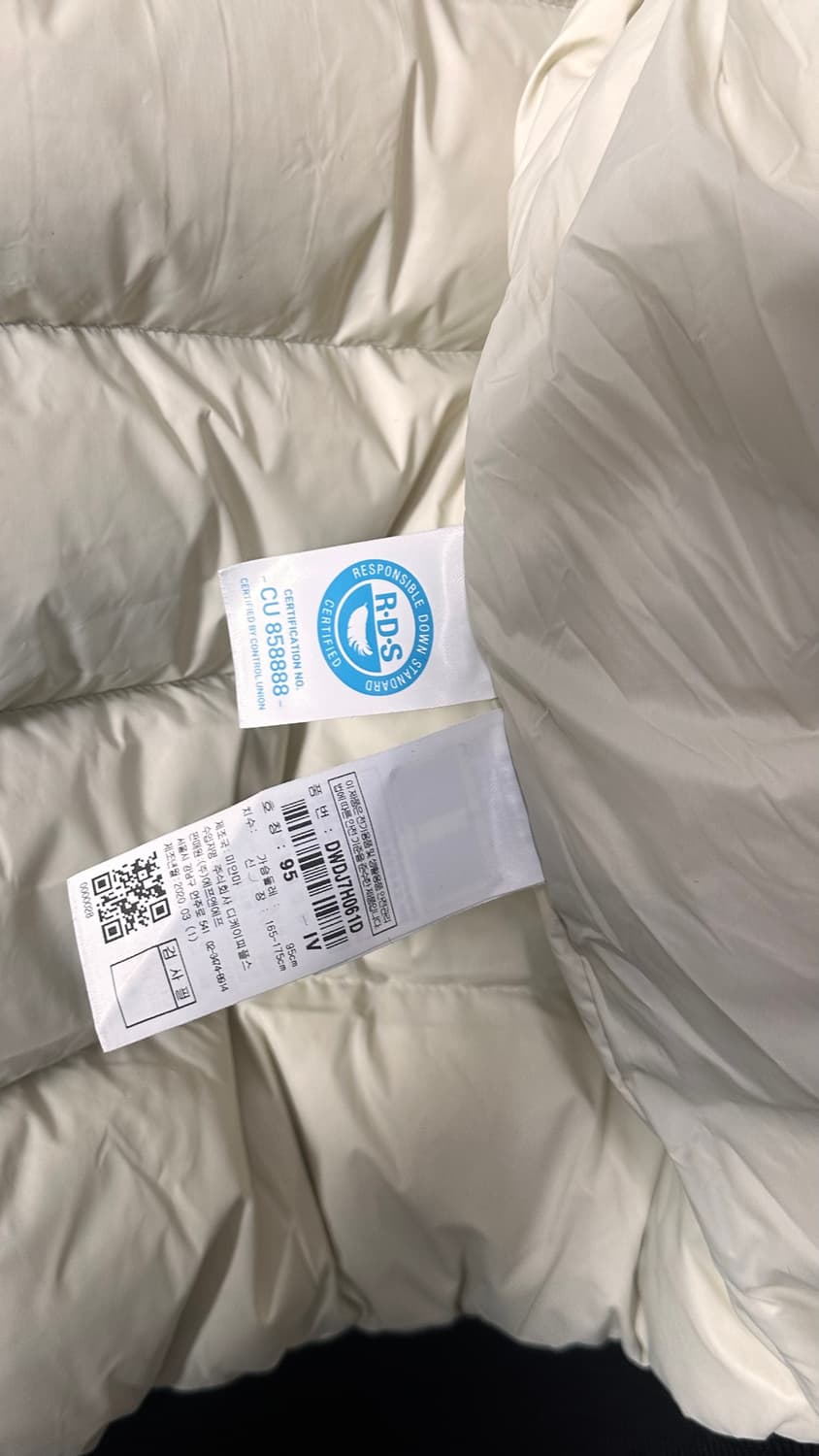 디스커버리 여성 숏패딩 95 아이보리 상품이미지7