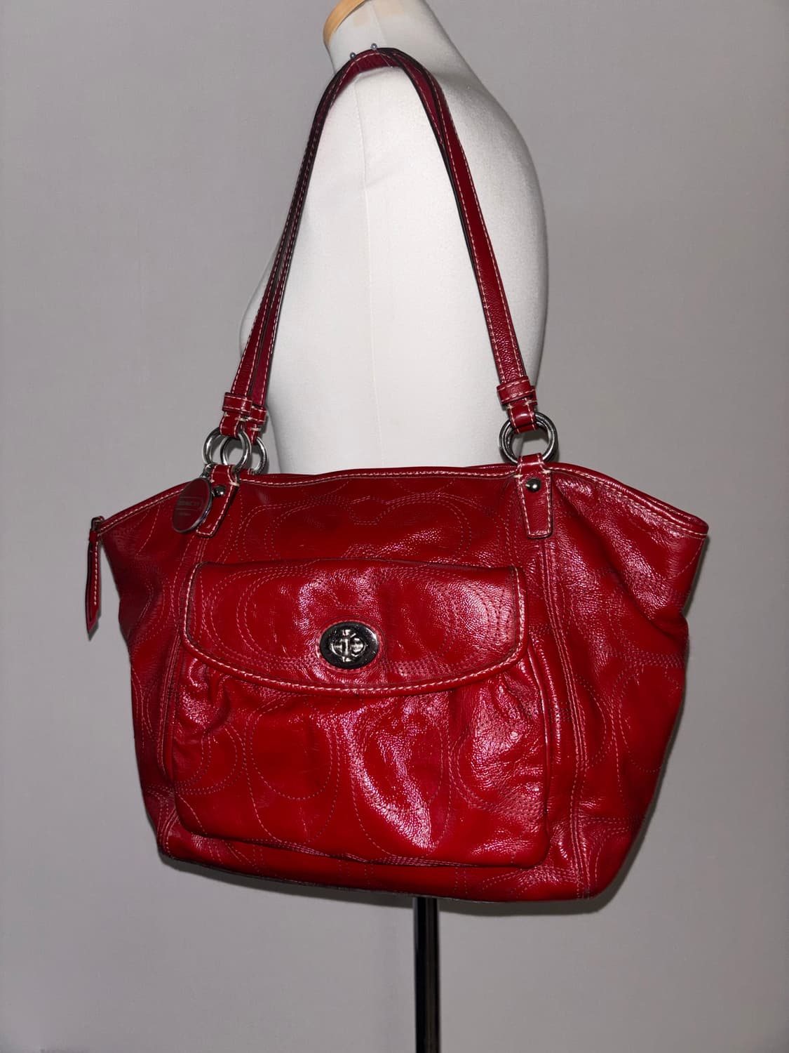 Coach vintage red shoulder bag 상품이미지3