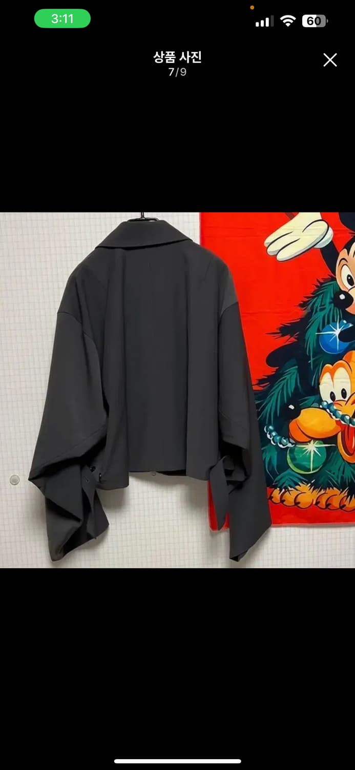 남녀공용 고퀄 오버핏 크롭 벌룬 집업 자켓  상품이미지7