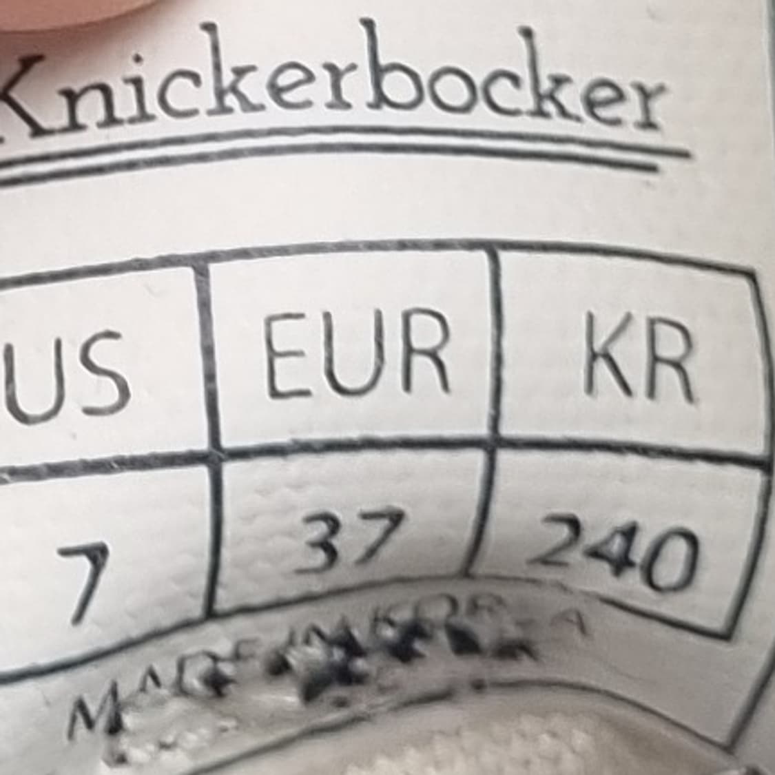 새상품 니커보커 고딕마블 여성운동화240 상품이미지6