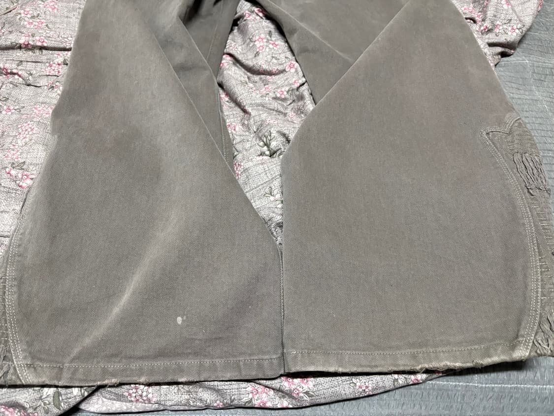 3) 폴리테루 1011 웨스턴 보로 팬츠 그레이 판매해요. 상품이미지6