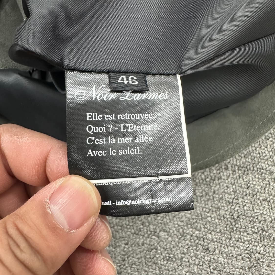 느와르라르메스 스웨이드 자켓 46사이즈 상품이미지4