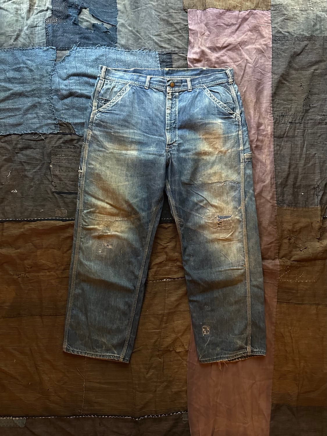 60s USA LEE 리 Boss of the Road 11z 데님 팬츠 상품이미지1