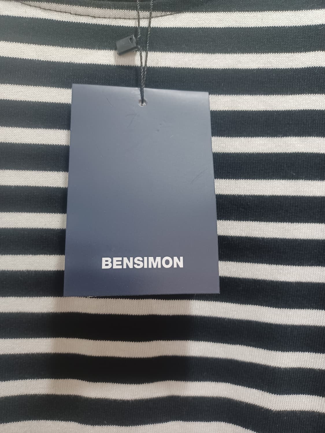 BENSIMON 벤시몽 블랙 스트라이프 티셔츠  상품이미지3