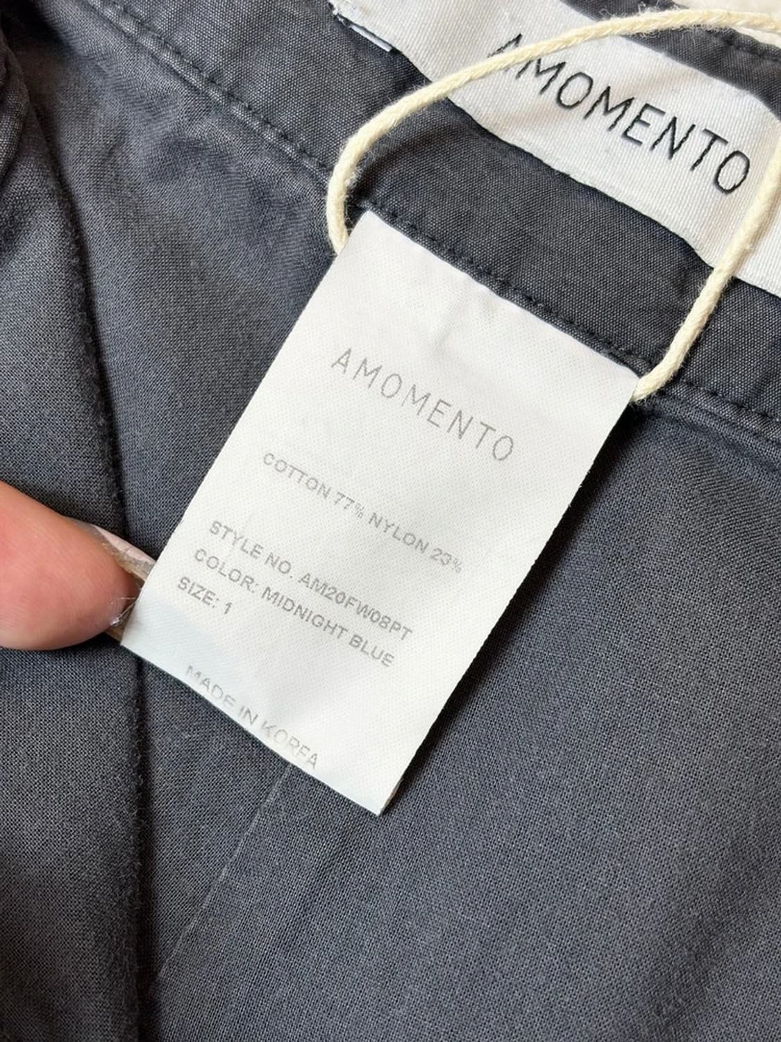 아모멘토 20FW 피그먼트 커브드 팬츠 PN6589 상품이미지7