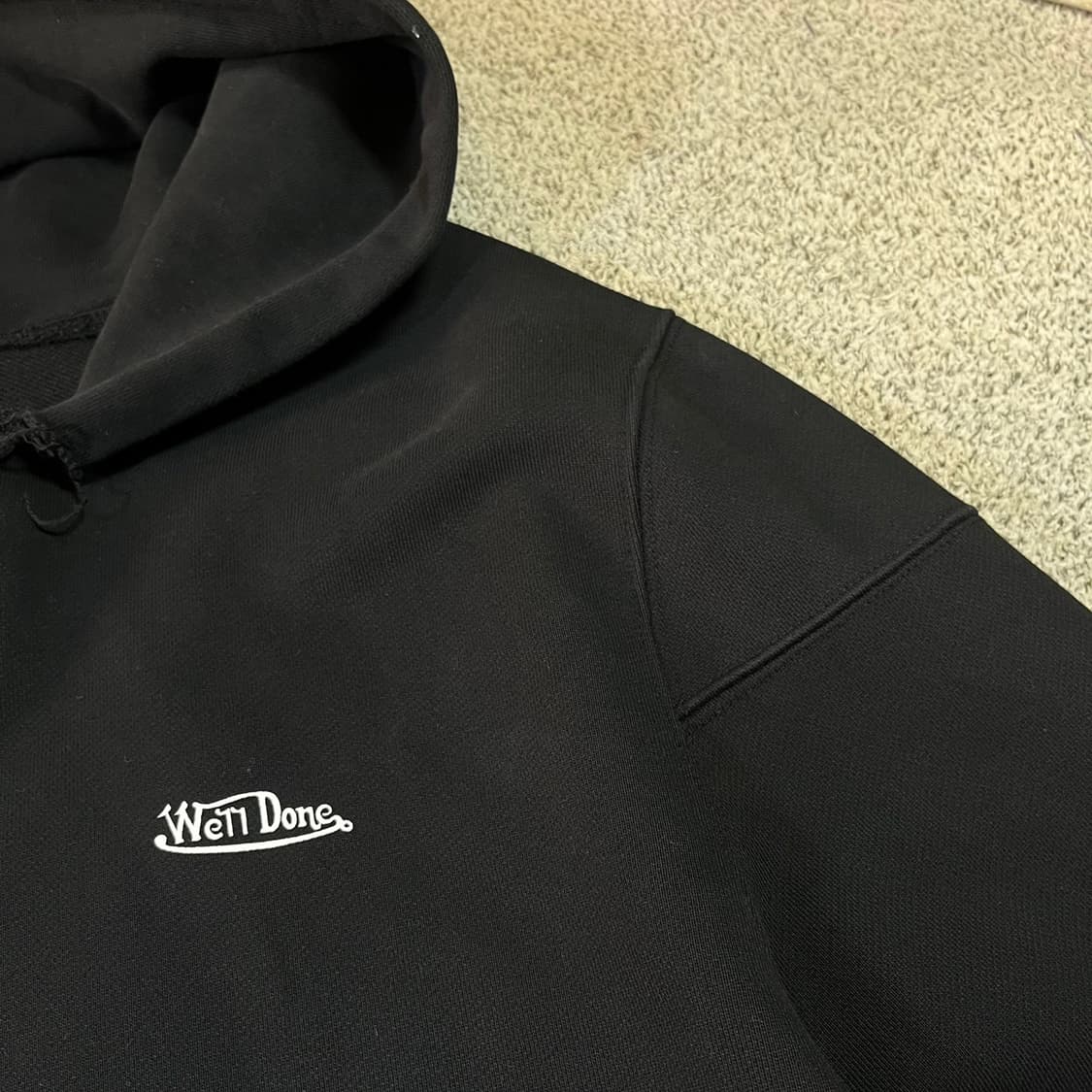 웰던 스펠로고 오버 후드티 상품이미지3