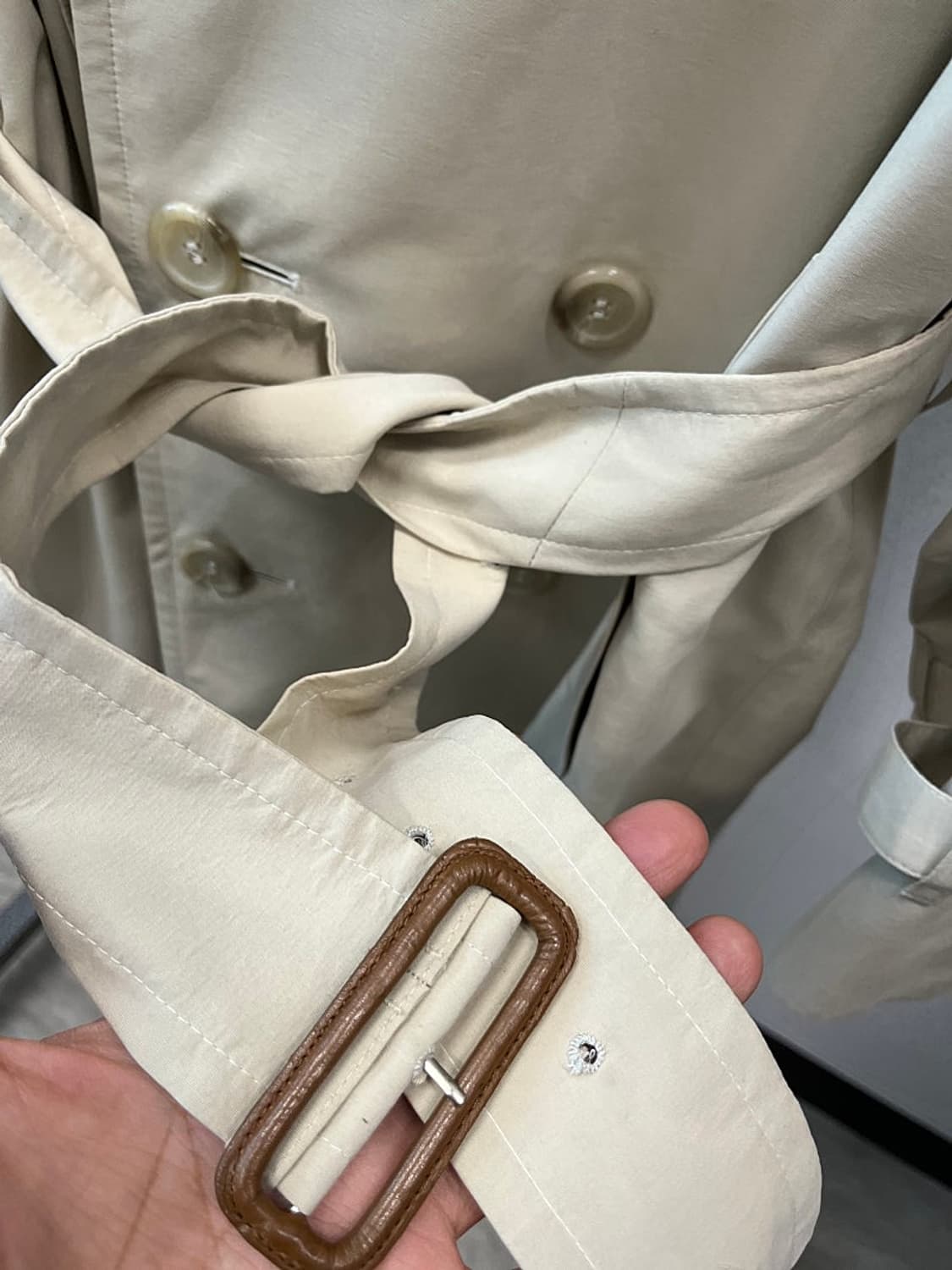 110-115) 버버리 견장 봄 트렌치코트 상품이미지6