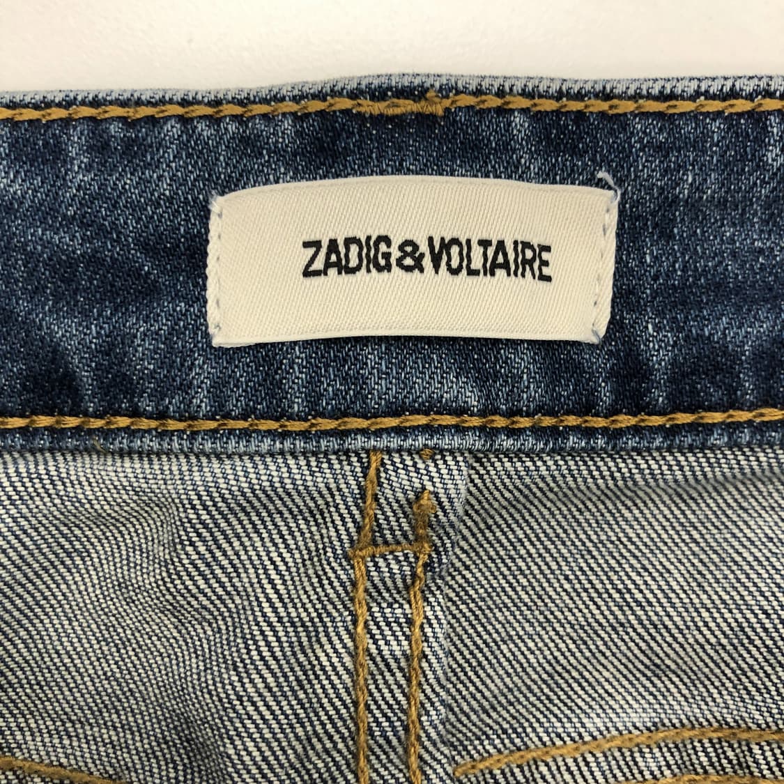 쟈딕앤볼테르 패치로고 컷팅데님진 26-27  상품이미지5