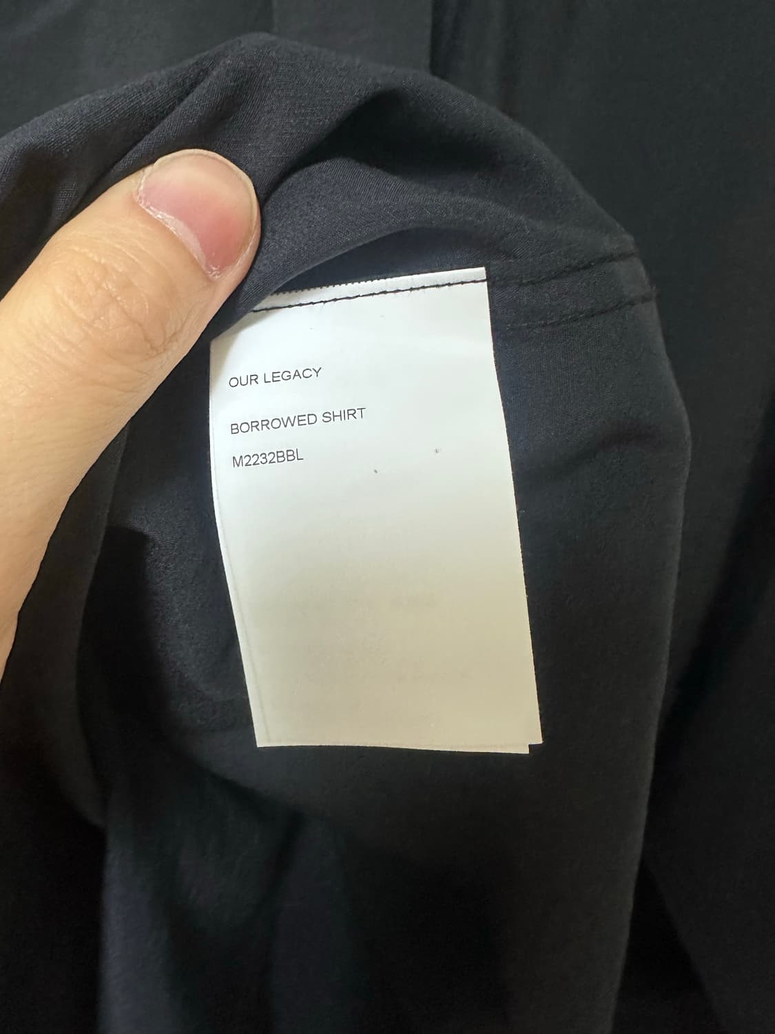 아워레가시 버로우드 리퀴드 블랙셔츠 상품이미지7