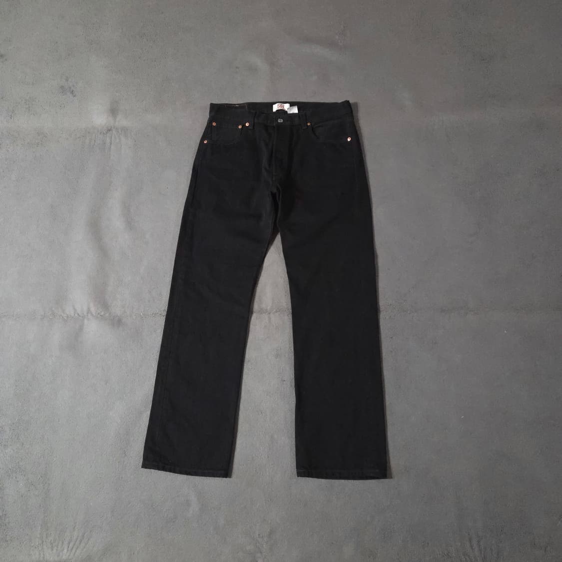 리바이스 501 블랙 데님 팬츠 36 x 32 상품이미지2