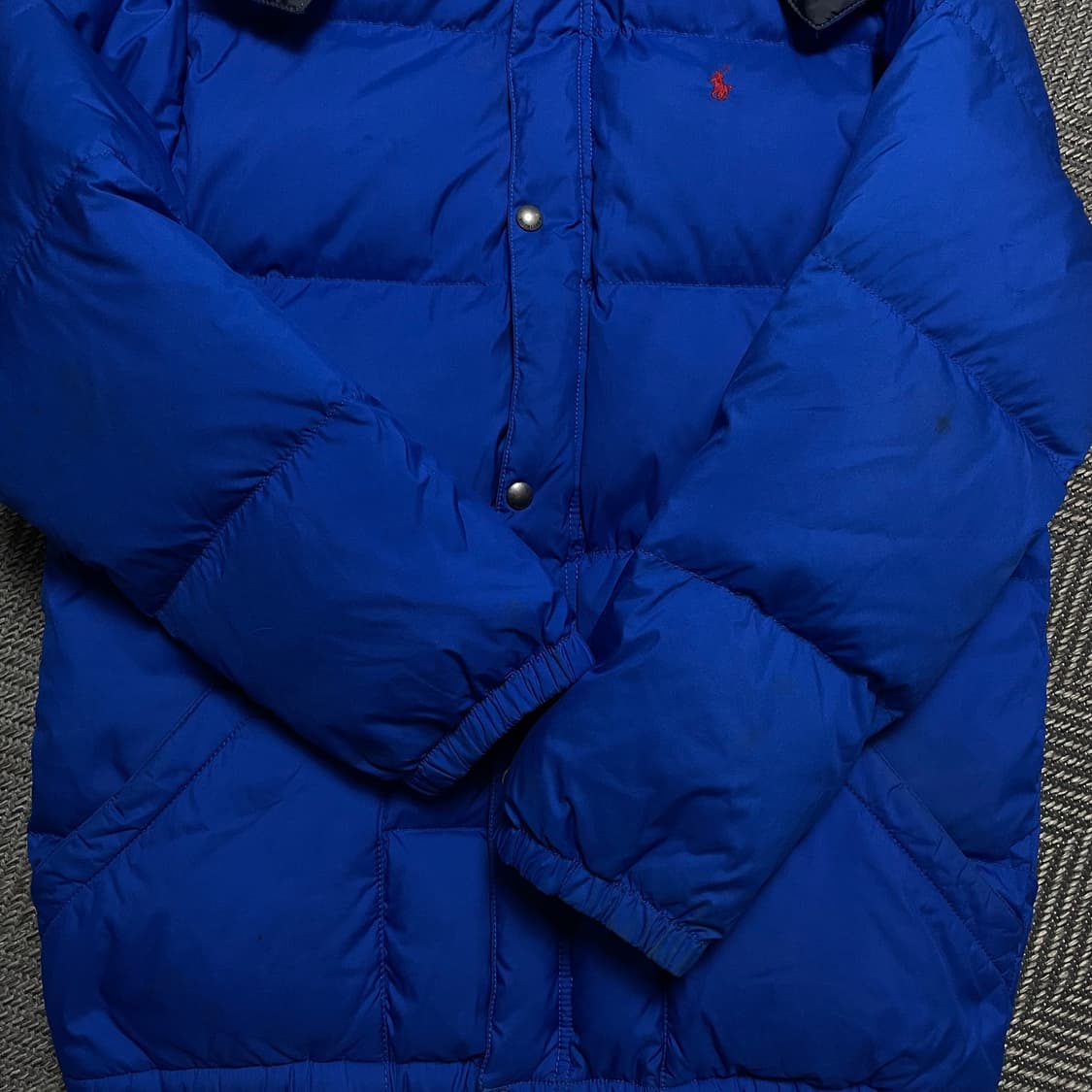 폴로 랄프로렌 포니 구스다운 푸퍼 후드 패딩 블루o 5282 상품이미지4
