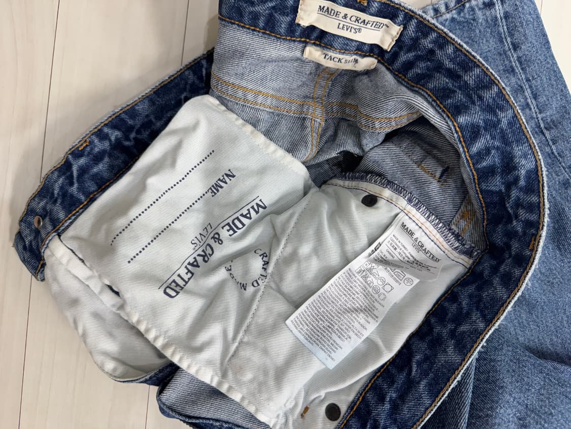리바이스 MADE & CRAFT 블루탭 스크레치 데님 판매합니다. 상품이미지4