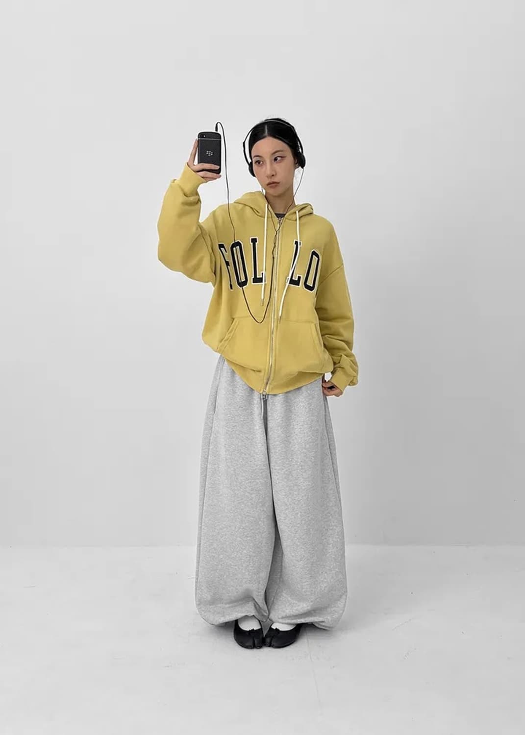 블랙업 퍼릿 오버핏 조거 밴딩팬츠 상품이미지2